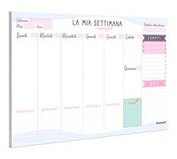 PACKLIST Planner Settimanale Scrivania - Planning Settimanale da Tavolo A4 - Agenda Settimanale, 52 Flogi - Weekly Planner - Agenda Appuntamenti - Calendario Settimanale da Tavolo Perpetuo di Design