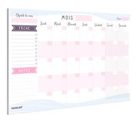 PACKLIST® Planning Mensuel Français A4 - Planificateur & Agenda Mensuel. Monthly Planner Bloc Notes To Do List. Design pour S'organiser Parfaitement!