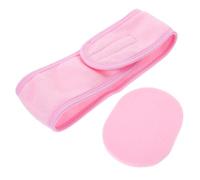PACKOVE 1 Ensemble Bandeau de Lavage pour Visage avec Éponge de Nettoyage Ensemble de Bandeau et Éponge pour Spa Yoga Sports et Soins Visage
