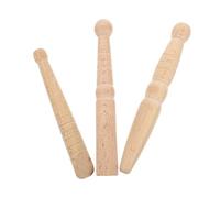 PACKOVE 1 Ensemble De 3 Pièces Ensemble de barre de massage outils tige d'acupression de massage Masseur de soins de la peau masseur de points d'acupuncture en bois