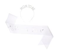 PACKOVE 1 Ensemble Écharpe Mommy To Be avec Diadème Cristal Ensemble pour Fête de Accessoire Maternité Élégant et Pratique