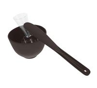 PACKOVE 1 Ensemble ensemble de bol de masque bols de masque facial bol de masque facial cuillère cosmétique Bol de masque portable bol à mélanger avec un pp Black