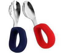 PACKOVE 1 Ensemble Ensemble de cuillère à fourche du coude cuillères pour bébé fourchettes bébé accessoires bébé cuillère d'alimentation du nourrisson Acier inoxydable