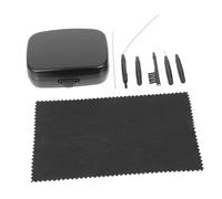 PACKOVE 1 Ensemble Ensemble de soins de l'outil de nettoyage outil d'aide auditive petite brosse de nettoyage brosse pour amplificateur auditif accessoire de PVC Noir