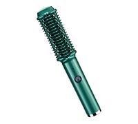 PACKOVE 1 Ensemble Lisseur et Boucleur de Cheveux Portable Outil de Coiffure Multifonctionnel USB Rechargeable Brosse Chauffante Brûlure pour Cheveux Lisses et Bouclés pour Voyages
