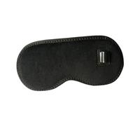 PACKOVE 1 Ensemble Masque de Chauffant USB Masque de Yeux Relaxant à Cache Yeux Ajustable pour Voyage Bureau de Chaleur Noir