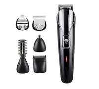 PACKOVE 1 Ensemble Tondeuse à Cheveux Électrique Toilettage Tondeuse à Barbe Sans Fil Coiffeur Professionnel Trimère Trousse De Coupe De Cheveux Kit De Soins De La Barbe Rasoir Hommes Noir