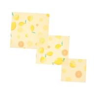 PACKOVE 1 Jeu Enveloppes Alimentaires Cire Abeille Bio Réutilisable pour Fromage Et Sandwichs pour Rangement des Aliments 3 Pièces