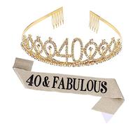 PACKOVE 1 Lot De 2 Ceintures De Cérémonie Pour Anniversaire Et Enfants Ceinture Rituelle Ceinture Pour 40 Ceinture À Strass Diadème Pour Femmes Couronne De Princesse Pour Filles