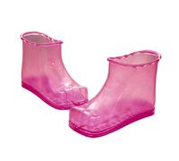 PACKOVE 1 Paire chaussures de bain de pieds chaussures de spa pour les pieds pédicure acupression portable chaussures de trempage des pieds spa masseur de pieds PVC Rosy