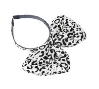 PACKOVE 1 Pièce Arc Bandeau -tête à Imprimé Léopard Coiffe De Fête Adulte Accessoires De Cheveux Guépard Groupe Cerceau De Cheveux Gothique Halloween Silver En Tissu