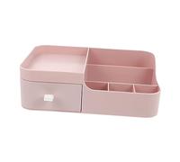 PACKOVE 1 pièce Boîte de Rangement de Bureau pour Cosmétiques Organisateur de Maquillage Rose Grand Modèle avec Tiroir pour Accessoires Quotidiens pour Bureau et Coiffeuse