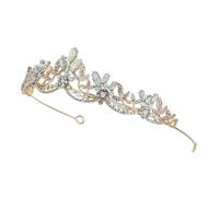 PACKOVE 1 Pièce Couronne de Mariage Baroque pour Fête Accessoire de Tête pour Fille et Femme Diadème et Rhinestone pour Mariages et Célébrations