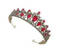 PACKOVE 1 Pièce Couronne de Mariée Baroque avec Détails Diamant Diadème pour Événements Photos et Fêtes