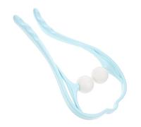 PACKOVE 1 Pièce masseur portatif cou et épaule point de déclenchement du cou chauffé rouleau massage masseur cervical portatif instrument de massage cervical Blue