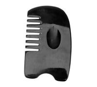 PACKOVE 1 Pièce peigne de massage en corne démêler but femme adultes buffle peigne en corne peigne portatif peigne à cheveux de massage peignes en corne peigne à cheveux en corne Noir
