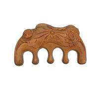 PACKOVE 1 Pièce peigne de massage peigne à cheveux antistatique dent Hommes large cuir chevelu grattoir à main peigne en bois de massage masseur Bois de santal Brown