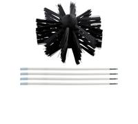 PACKOVE 1 Set Brosse pour Conduit Nylon Brosse de Cheminée Outil de Nettoyage Améliore la Performance du Sèche-Linge Compatible Perceuse pour Conduit D'évacuation