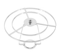 PACKOVE 1 Set Harpe D'abat-jour en Fer Argenté Robuste et Résistante, Support Décoratif pour Lampe de Table Élégant Adapté la Chambre