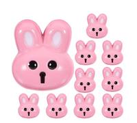 PACKOVE 10 Boutons en Résine à Coudre Motif Lapin Rose pour Manteaux et Vêtements D'garçon et Filles, Lot de 10 Pièces Légers et Résistants, Accessoires Couture pour Loisirs Créatifs