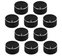 PACKOVE 10 Pièces Bouton de Volume Amplificateur Axe avec Capuchon Régulation Précise pour Enceintes Guitares et Amplis Design Compact et Remplaçable
