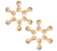 PACKOVE 10 Pièces Crochet Mural en Bois 27x55 avec Vis M6 pour Entrée
