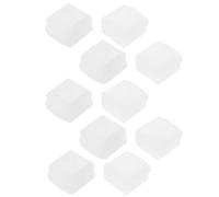 PACKOVE 10 Pièces Embouts de Main Courante, Accessoires D'embout de Main Courante en Plastique Blanc, pour Garde-Corps de Lit et Barrières de Chevet, Hôpital et Soins à Domicile,