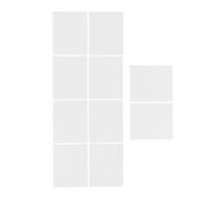 PACKOVE 10 Pièces Feuille Adhésive Diffuseur de Lumière LED Blanche en Pet pour Plafonnier, Film de Diffusion Souple 50μm, Installation Facile pour Protection des Yeux en Intérieur