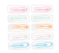 PACKOVE 10 Pièces Kit de Outils de Lentilles de Contact avec Cônes Suction et Pince Épiler Accessoires de Voyage pour Insérer et Retirer Lentilles