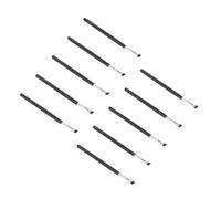PACKOVE 10 Pièces Pinceaux de Maquillage pour Yeux Kit de Pinceaux Biseautés pour Eyeliner et Sourcils Outils Cosmétiques Pratiques et Doux pour Parfait