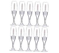 PACKOVE 10 Pièces Récipient de glaçure à en verre à vin bouteille tubes teinté tube à tubes de brillant à rechargeables Plastique