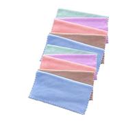 PACKOVE 10 Pièces Serviettes Démaquillantes Microfibre de Lingettes Fleece pour Non Irritantes Voyage à Domicile Aléatoires Couleur Aléatoire
