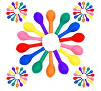 PACKOVE 100 Ballons en Latex Fluorescents de 12 Pouces, Résistants la Décoloration la Rupture, Décorations de Fête pour Extérieur et Saint-valentin