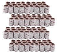 PACKOVE 100 Bandes de Ponçage pour Ongles 180 Manchon Abrasif Professionnel 100 Pièces Accessoires de Manucure Pédicure Compatibles Ponceuse Ongles et Dissolvant Vernis Gel