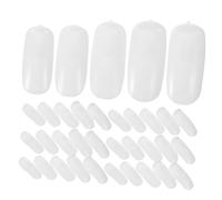 PACKOVE 100 Bracelet mécanique bâtons d'affichage à ongles ongles conseils brillant artificiel pratique des ongles Trucs pour les ongles abdos blanche