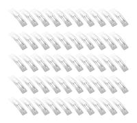 PACKOVE 100 Pièces Clips Acier Snap pour Diy Accessoires de Barrette à Cheveux Rectangulaires pour Créations Artisanales et Événements Spéciaux