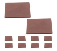 PACKOVE 100 Pièces Plancher en Bois Naturel 1:12 pour Maison de Poupée Miniature, Bords Lisses, Structure à Encoches Pré-découpées, pour Bricolage et Démonstrations en Classe