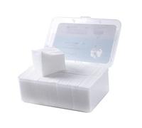PACKOVE 1000 Pièces Coton démaquillant non tissé lavable Se maquiller soin du visage essuyer éponge peau retirer nettoyants visage lingette démaquillante blanche