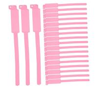 PACKOVE 100pièces Bracelets Identité Médicale Étiquettes Résistantes à Eau Et Aux Déchirures Pour Patients Couleur Rose Utilisation Hospitalière Et