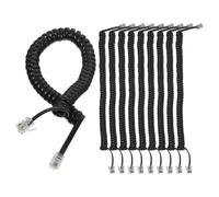 PACKOVE 10pièces Cordon Téléphonique Spirale pour Combiné Téléphone Fixe Installation Facile Transmission Stable et Design Élégant Accessoire pour Ligne Téléphonique