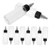 PACKOVE 10pièces Flacons Plastique Gradués Pour Peinture Et Nettoyage Bouteilles De Transparentes Pour Artistes Et Créateurs