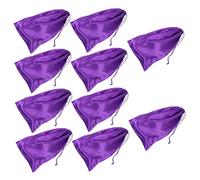 PACKOVE 10pièces Sacs à Cordon Satin Pour Stockage De Perruques Et Outils Extensions Pochettes De Rangement Pratiques Pour Voyage Et Usage Quotidien Protection Les Dommages