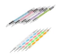 PACKOVE 10pièces Stylo à Graver Silicone Stylo à Ongles Silicone Outil De Pointillage Pour Nail Art Embout Presse Pour Pour Ongles