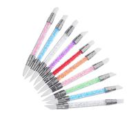 PACKOVE 10pièces Stylo pour Nail Art à Double Pointe Pinceau Acrylique pour Sculpture et Modelage Outils Silicone pour Création Effets sur Ongles