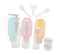PACKOVE 11 Pièces récipient de liquide de voyage conteneur de voyage bouteille compressible petits conteneurs liquides bouteilles de lotion PP