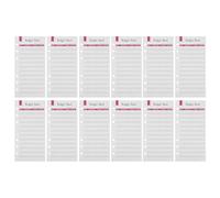 PACKOVE 12 Feuilles de Budget Papier A6 Rouges 6 Trous pour Classeur Recharges Pratiques pour Suivi des Dépenses, Planificateur Budgétaire et Gestion Financière Quotidienne