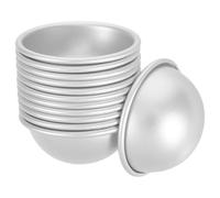 PACKOVE 12 Moules Demi-sphériques en Alliage D'aluminium 5,8x2,8 Cm - Moules à Sels de Bain et Bombes de Bain Diy, Kit 12 Pièces pour Fabrication Artisanale à Domicile, Outil Créatif