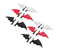 PACKOVE 12 pièces Accessoires Cheveux Clips Bat Wings PU Cuir pour Femmes Barrettes Gothiques à Thème Halloween pour Cosplay et Fêtes