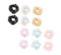 PACKOVE 12 Pièces Lot de Élastiques à Cheveux Fleurs Colorées Accessoires de Coiffure Daisy et Filles Décoration pour Ponytail