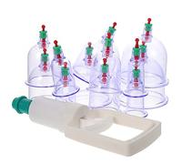 PACKOVE 12 Ventouses Anti-Inflammatoires en Verre pour Massage Domestique Accessoires Flexibles et Solide Kit de Ventouses Multifonctions Bien-Relaxation Bien-